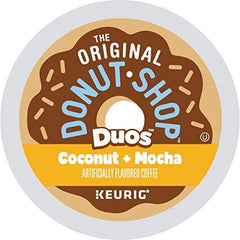 Duos Coconut + Mocha Keurig Single-Serve K-Cup Pods, Medium Roast Coffee, 72 Count (6 Packs of 12)