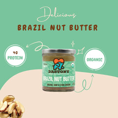 Dastony Organic Raw Brazil Nut Butter, 8 oz