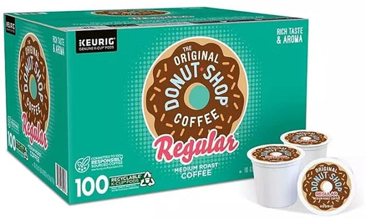 Regular K-Cups, Medium Roast Coffee Pods, 100 Count