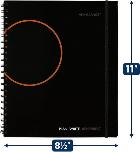 Undated Planning Notebook 8-1/2" x 11" Large with Reference Calendars