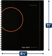 Undated Planning Notebook 8-1/2" x 11" Large with Reference Calendars