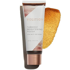 Turmeric Brightening Polish - Exfoliating Face & Body Scrub Removes Dead Skin Vegan 4 fl oz