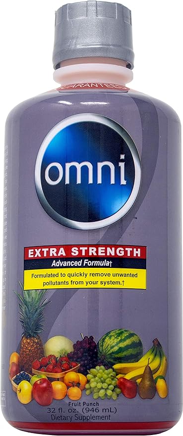 Omni Cleansing Drink, Extra Strength Body Detox 32 Fl Oz Premium Detox Support Supplement