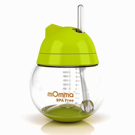 mOmma Straw Cup Green - Safe and Hygienic for 18 Months and Older