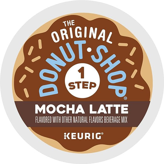 Mocha Latte, Single-Serve Keurig K-Cup Pods, Flavored Coffee Pods, 20 Count