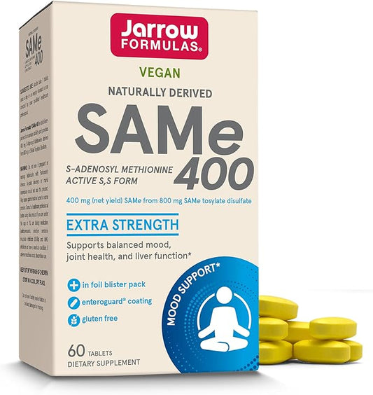 SAMe 400 mg Dietary Supplement Joint Health Liver Health and Brain Health - 60 Tablets