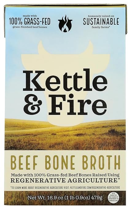 Regenerative Agriculture Beef Bone Broth, 16.9 OZ