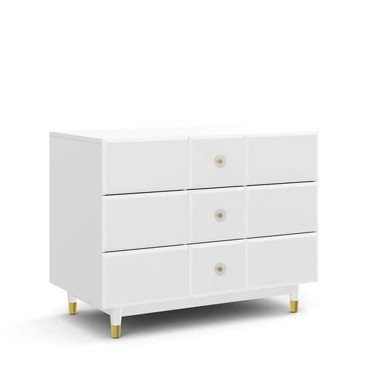 Little Seeds Aviary 3-Drawer Dresser with Gold Hardware