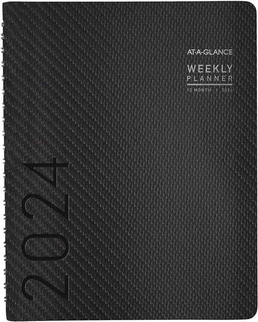 2024 Weekly & Monthly Planner, Half-Hourly Appointment Book, 8-1/4" x 11", Large