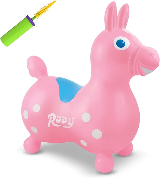 Pastel Pink Rody Horse