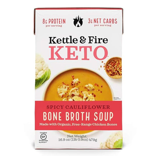 Spicy Cauliflower Soup with Bone Broth, 16.9 OZ