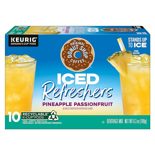 Pineapple Passionfruit Refresher, Keurig Single-Serve K-Cup Pods, 10 Count